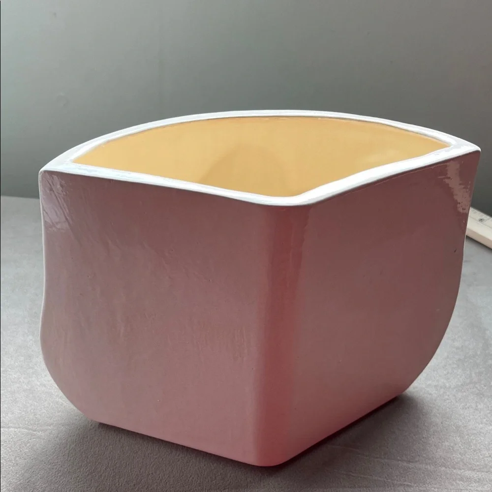 Ceramic Mushroom Planter with Blue/Green Accents - Picture 6 of 6